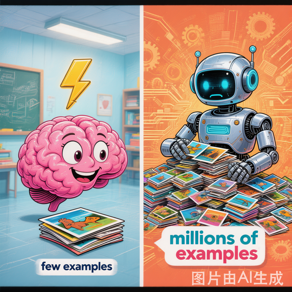 人类 vs AI 学习对比