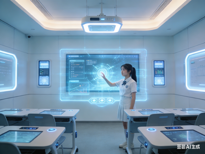 Featured image of post 未来高校充满科技感的智慧教室